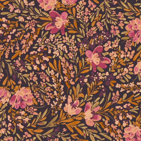 Butterflies in the Garden (RJR Fabrics) - Flowers in the Breeze Highland Rose Canvas