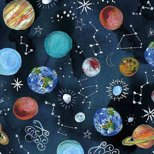 Aquarius Space Fat Quarter (Dear Stella)