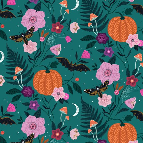 Twilight Pumpkin  Fat Quarter (Dashwood Studio)