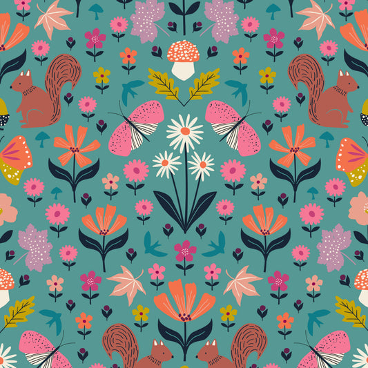 Woodland Wander (Dashwood Studio) - Flowers & Squirrels