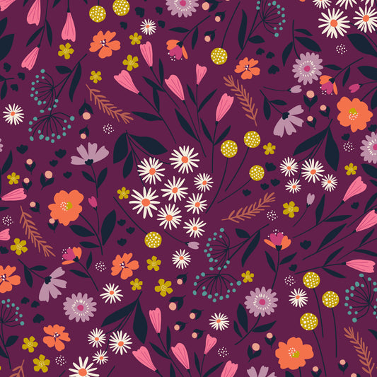 Woodland Wander (Dashwood Studio) - Flowers Purple