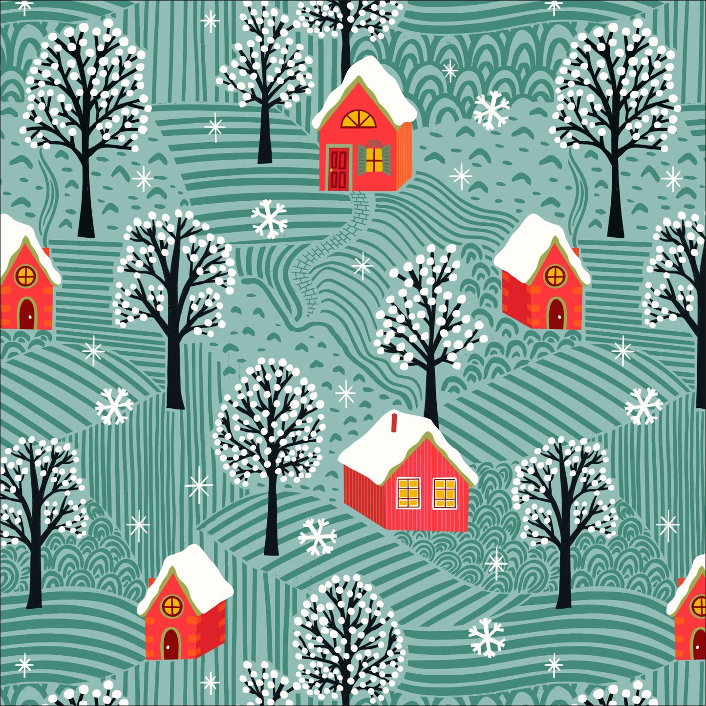 Winter Wonderland Cozy Christmas Fat Quarter (Cloud9)