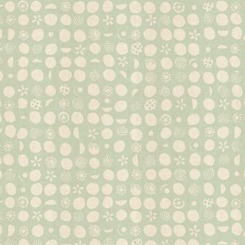 Tidepool (Cotton & Steel) - Germination Teal Unbleached Fabric