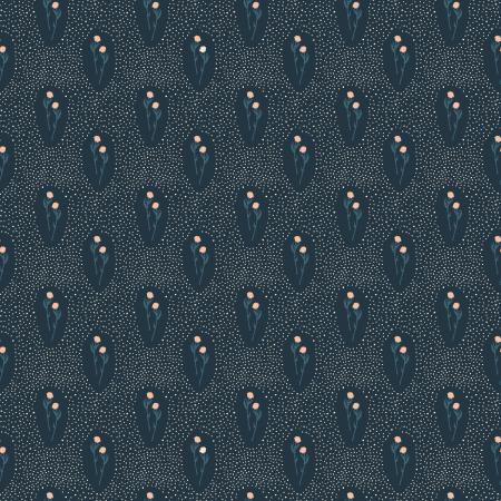 Summer Folk Indigo Fat Quarter (Cotton + Steel)