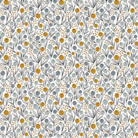 Get Out and Explore Camping Flowers Morning Blue (RJR Fabrics)