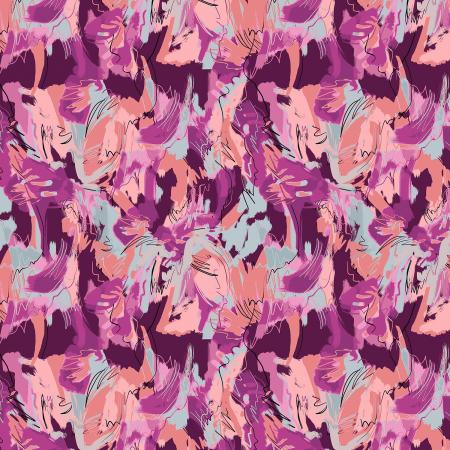 I Must Have Flowers What a Lovely Thing Coral Fat Quarter (RJR Fabrics)
