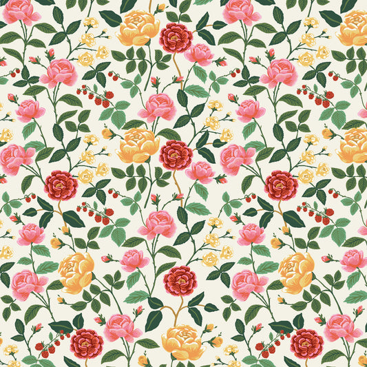 English Rose - Rifle Paper Co (Cotton & Steel) - Roses Cream