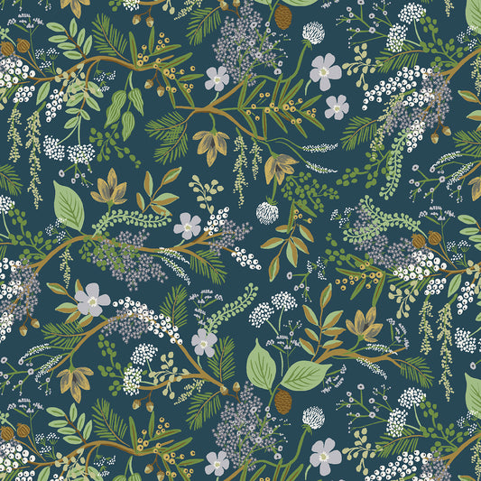 English Rose - Rifle Paper Co (Cotton & Steel) - Juniper Forest Evergreen