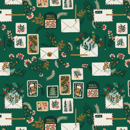 Merry Memories (RJR Fabrics) - Letters to Santa Green