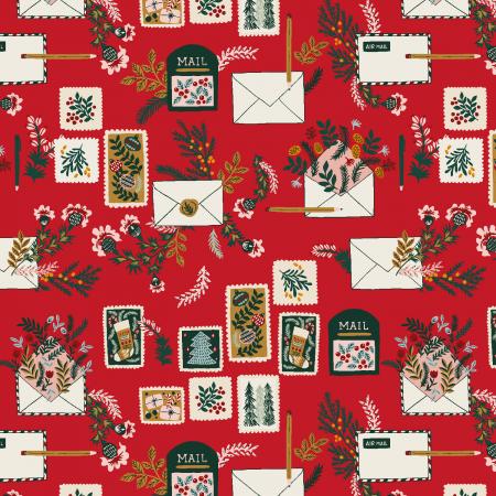 Merry Memories (RJR Fabrics) - Letters to Santa Red